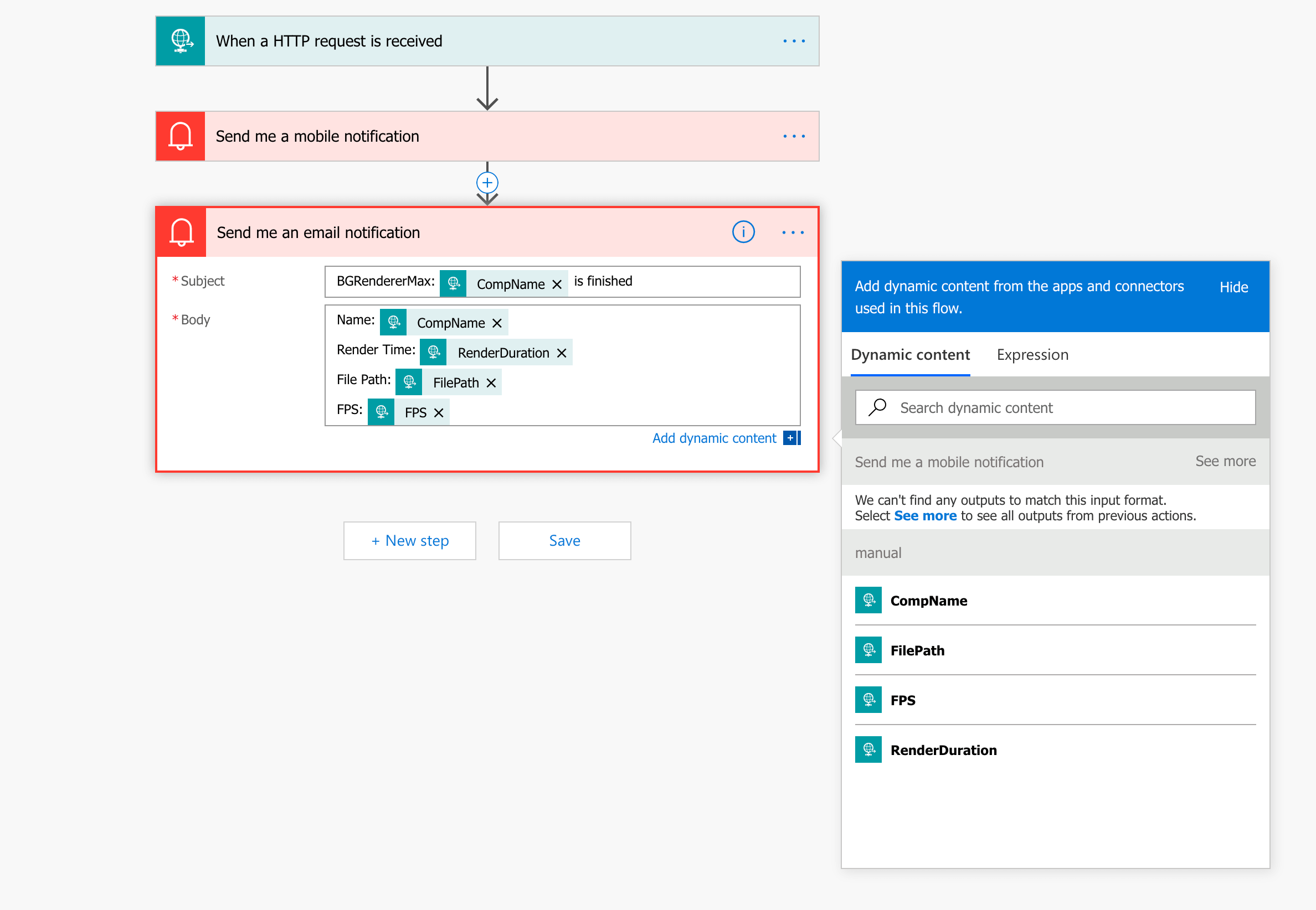 Flow Dynamic Content