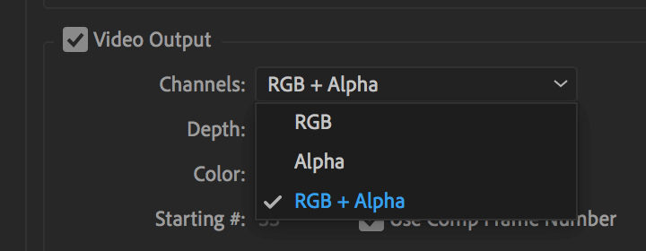 RGB + Alpha